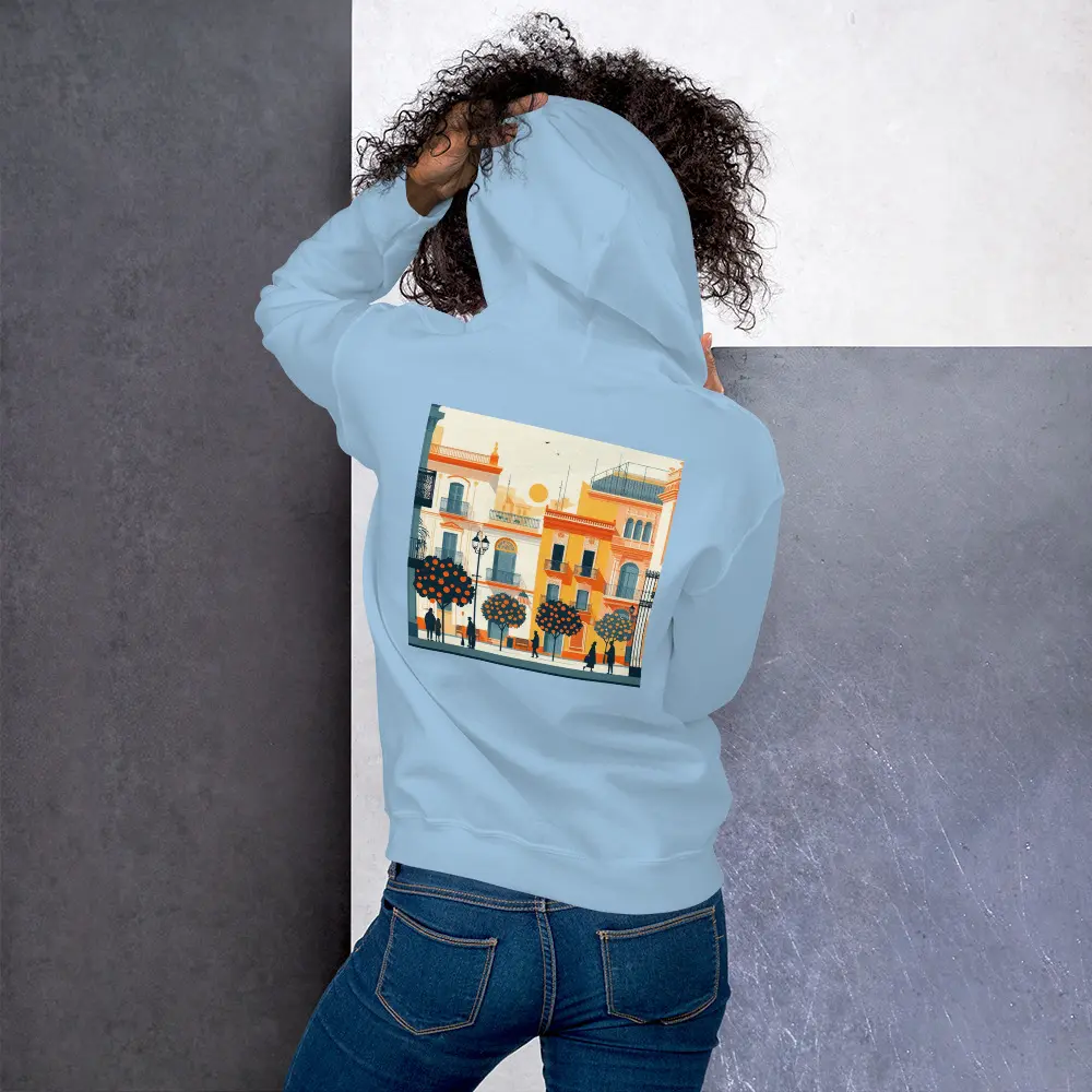 HOODIE SEVILLA (S, LIGHT BLUE)